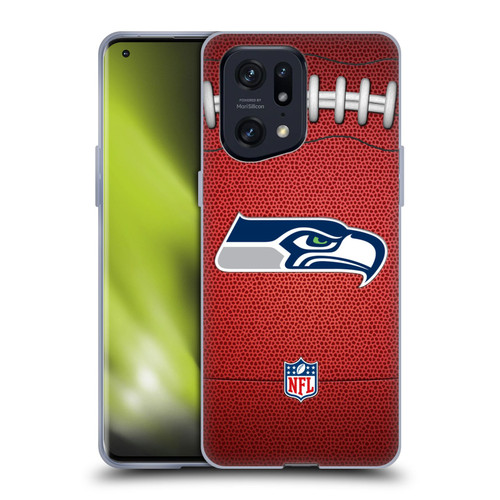 NFL Seattle Seahawks Graphics Football Soft Gel Case for OPPO Find X5 Pro