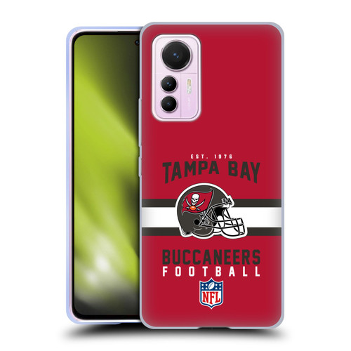 NFL Tampa Bay Buccaneers Graphics Helmet Typography Soft Gel Case for Xiaomi 12 Lite