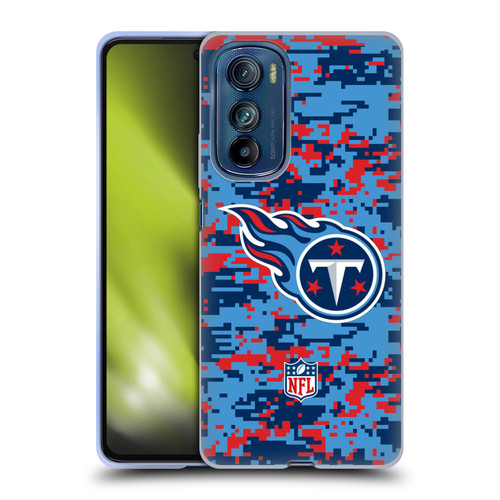 NFL Tennessee Titans Graphics Digital Camouflage Soft Gel Case for Motorola Edge 30