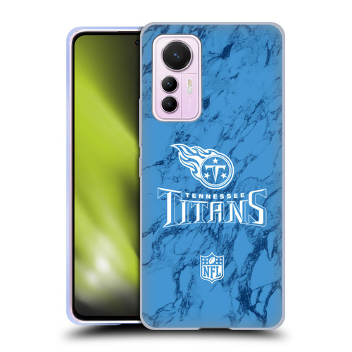 NFL Tennessee Titans Graphics Coloured Marble Soft Gel Case for Xiaomi 12 Lite