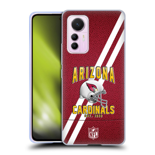 NFL Arizona Cardinals Logo Art Football Stripes Soft Gel Case for Xiaomi 12 Lite