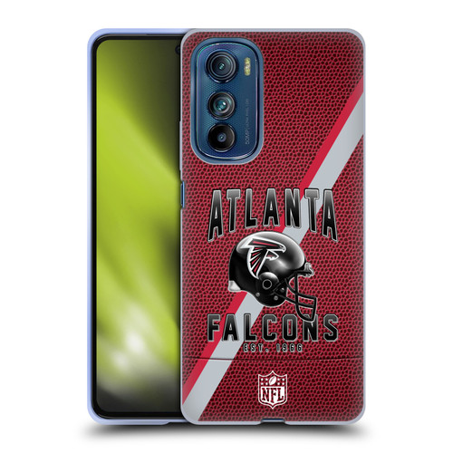 NFL Atlanta Falcons Logo Art Football Stripes Soft Gel Case for Motorola Edge 30