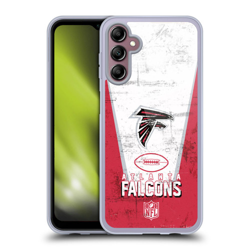 NFL Atlanta Falcons Logo Art Banner Soft Gel Case for Samsung Galaxy A14 5G