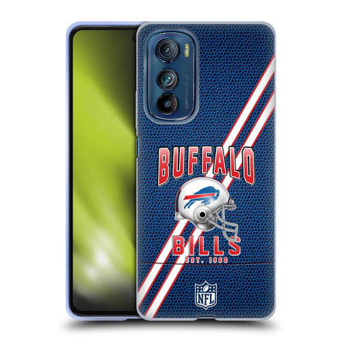 NFL Buffalo Bills Logo Art Football Stripes Soft Gel Case for Motorola Edge 30
