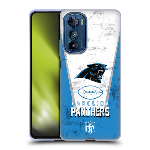 NFL Carolina Panthers Logo Art Banner Soft Gel Case for Motorola Edge 30