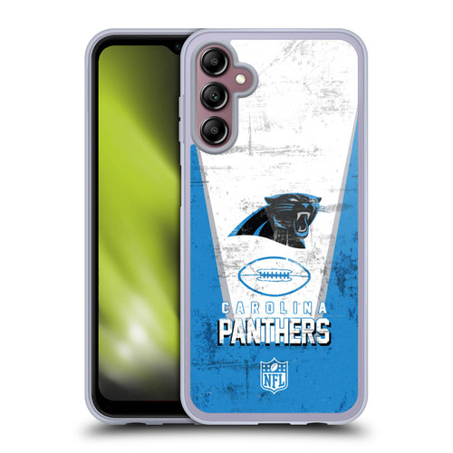 NFL Carolina Panthers Logo Art Banner Soft Gel Case for Samsung Galaxy A14 5G