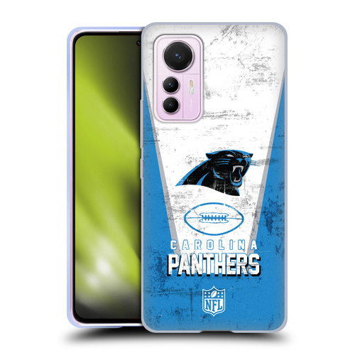 NFL Carolina Panthers Logo Art Banner Soft Gel Case for Xiaomi 12 Lite