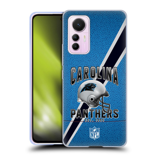 NFL Carolina Panthers Logo Art Football Stripes Soft Gel Case for Xiaomi 12 Lite