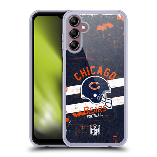 NFL Chicago Bears Logo Art Helmet Distressed Soft Gel Case for Samsung Galaxy A14 5G