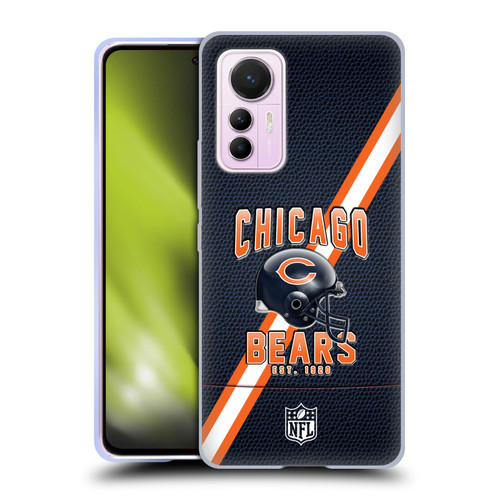 NFL Chicago Bears Logo Art Football Stripes Soft Gel Case for Xiaomi 12 Lite