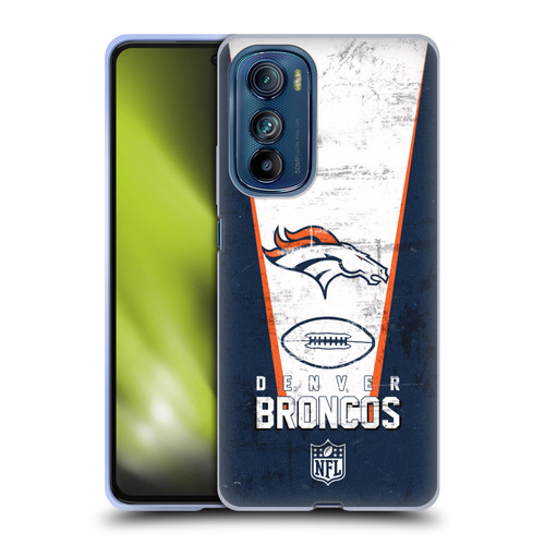 NFL Denver Broncos Logo Art Banner Soft Gel Case for Motorola Edge 30