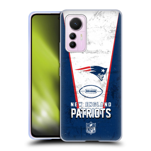 NFL New England Patriots Logo Art Banner Soft Gel Case for Xiaomi 12 Lite
