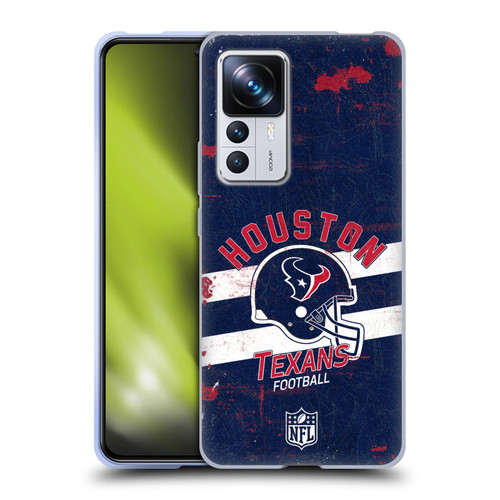 NFL Houston Texans Logo Art Helmet Distressed Soft Gel Case for Xiaomi 12T Pro