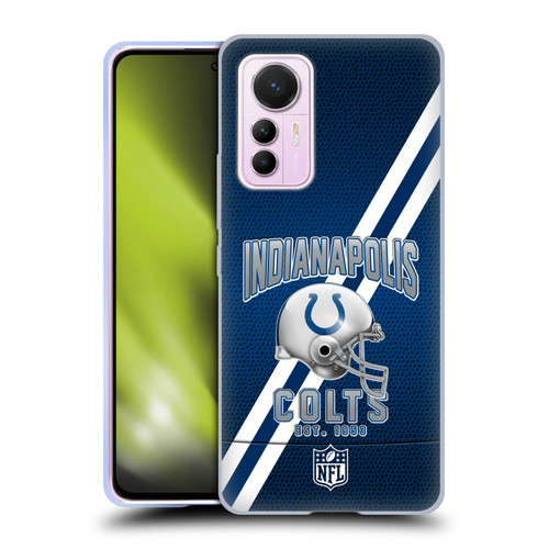 NFL Indianapolis Colts Logo Art Football Stripes Soft Gel Case for Xiaomi 12 Lite