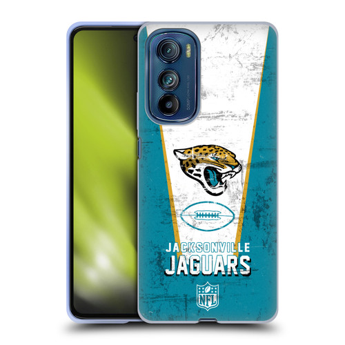 NFL Jacksonville Jaguars Logo Art Banner Soft Gel Case for Motorola Edge 30