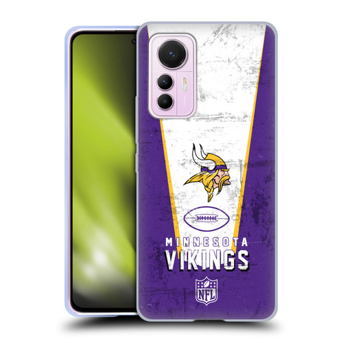 NFL Minnesota Vikings Logo Art Banner Soft Gel Case for Xiaomi 12 Lite