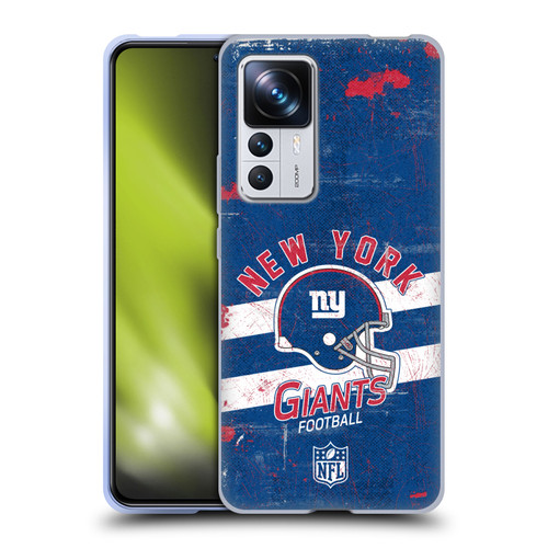 NFL New York Giants Logo Art Helmet Distressed Soft Gel Case for Xiaomi 12T Pro