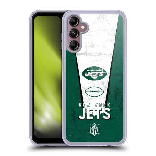 NFL New York Jets Logo Art Banner Soft Gel Case for Samsung Galaxy A14 5G