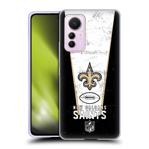 NFL New Orleans Saints Logo Art Banner Soft Gel Case for Xiaomi 12 Lite