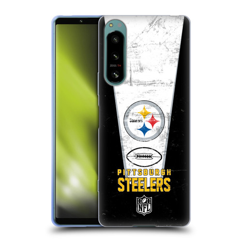 NFL Pittsburgh Steelers Logo Art Banner Soft Gel Case for Sony Xperia 5 IV