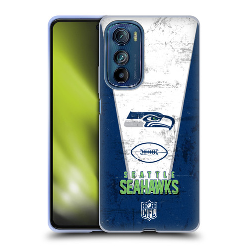 NFL Seattle Seahawks Logo Art Banner Soft Gel Case for Motorola Edge 30