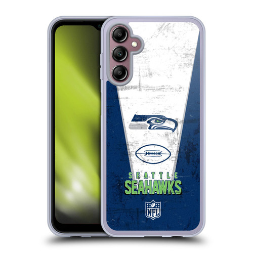NFL Seattle Seahawks Logo Art Banner Soft Gel Case for Samsung Galaxy A14 5G