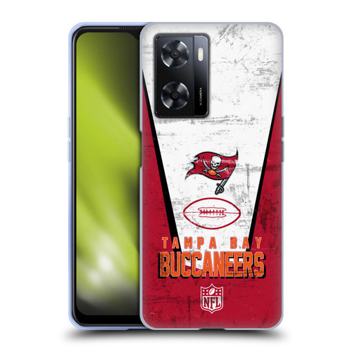 NFL Tampa Bay Buccaneers Logo Art Banner Soft Gel Case for OPPO A57s