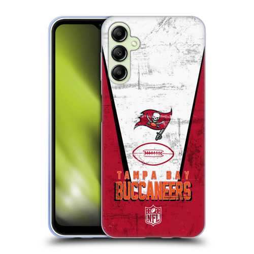 NFL Tampa Bay Buccaneers Logo Art Banner Soft Gel Case for Samsung Galaxy A14 5G