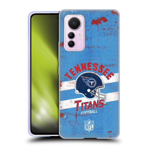 NFL Tennessee Titans Logo Art Helmet Distressed Soft Gel Case for Xiaomi 12 Lite