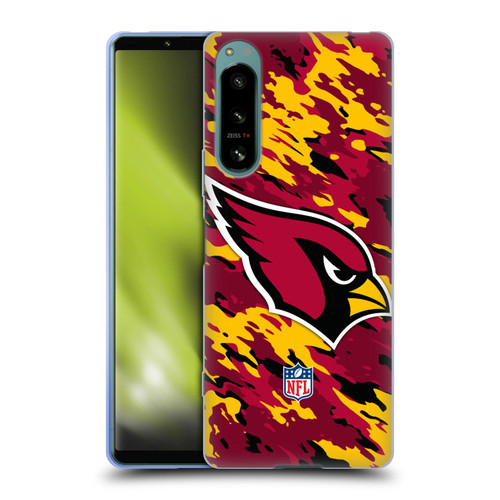 NFL Arizona Cardinals Logo Camou Soft Gel Case for Sony Xperia 5 IV