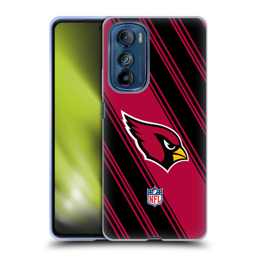 NFL Arizona Cardinals Artwork Stripes Soft Gel Case for Motorola Edge 30