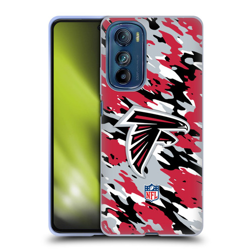 NFL Atlanta Falcons Logo Camou Soft Gel Case for Motorola Edge 30