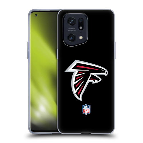 NFL Atlanta Falcons Logo Plain Soft Gel Case for OPPO Find X5 Pro