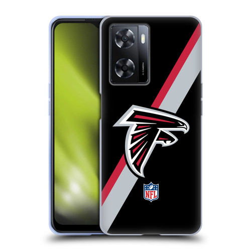 NFL Atlanta Falcons Logo Stripes Soft Gel Case for OPPO A57s