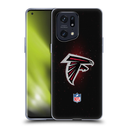 NFL Atlanta Falcons Artwork LED Soft Gel Case for OPPO Find X5 Pro