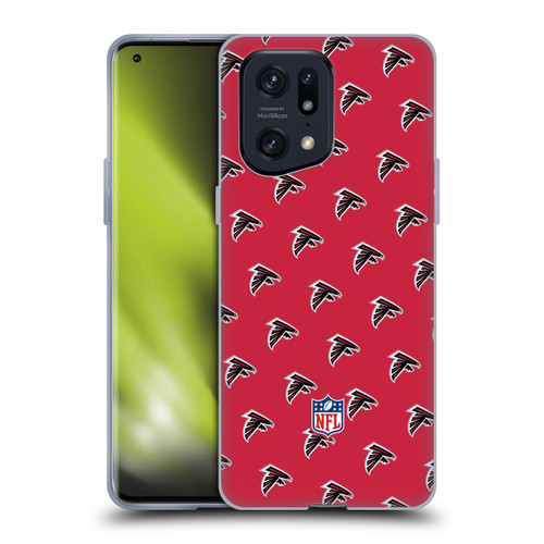 NFL Atlanta Falcons Artwork Patterns Soft Gel Case for OPPO Find X5 Pro