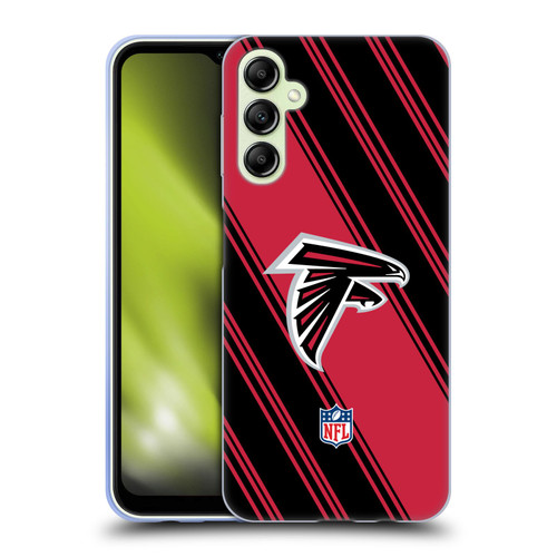 NFL Atlanta Falcons Artwork Stripes Soft Gel Case for Samsung Galaxy A14 5G