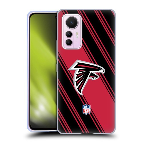 NFL Atlanta Falcons Artwork Stripes Soft Gel Case for Xiaomi 12 Lite