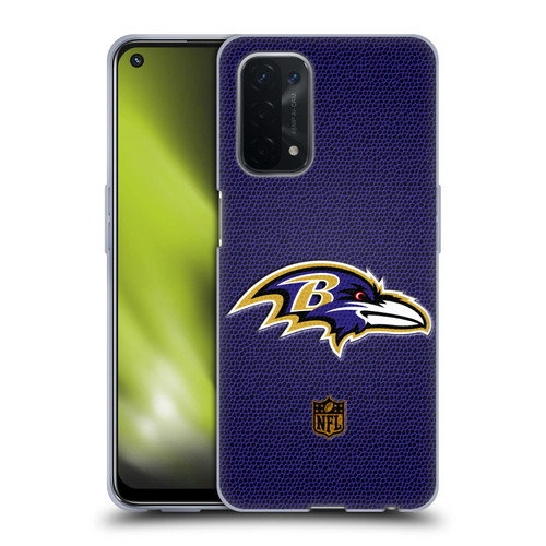 NFL Baltimore Ravens Logo Football Soft Gel Case for OPPO A54 5G