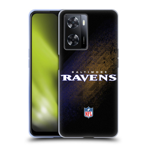 NFL Baltimore Ravens Logo Blur Soft Gel Case for OPPO A57s