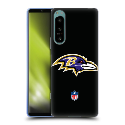 NFL Baltimore Ravens Logo Plain Soft Gel Case for Sony Xperia 5 IV