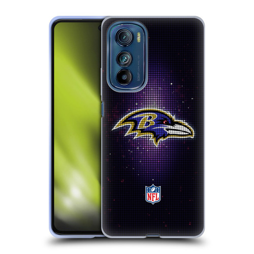 NFL Baltimore Ravens Artwork LED Soft Gel Case for Motorola Edge 30