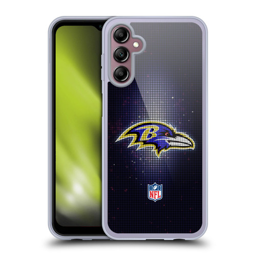 NFL Baltimore Ravens Artwork LED Soft Gel Case for Samsung Galaxy A14 5G