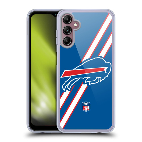 NFL Buffalo Bills Logo Stripes Soft Gel Case for Samsung Galaxy A14 5G
