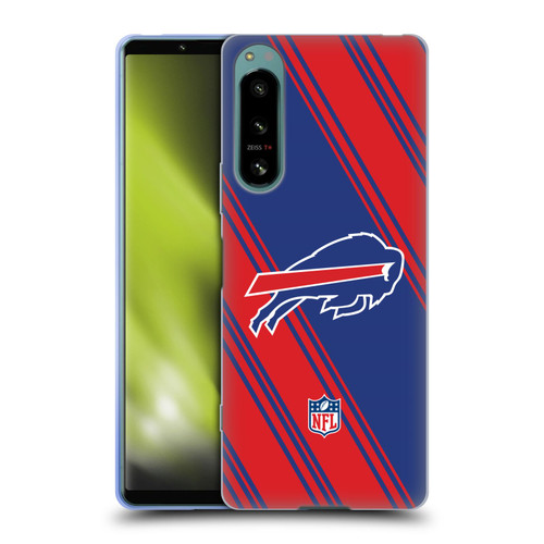 NFL Buffalo Bills Artwork Stripes Soft Gel Case for Sony Xperia 5 IV
