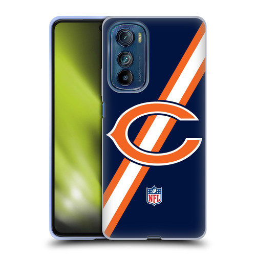 NFL Chicago Bears Logo Stripes Soft Gel Case for Motorola Edge 30
