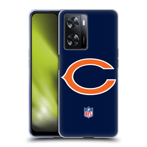 NFL Chicago Bears Logo Plain Soft Gel Case for OPPO A57s