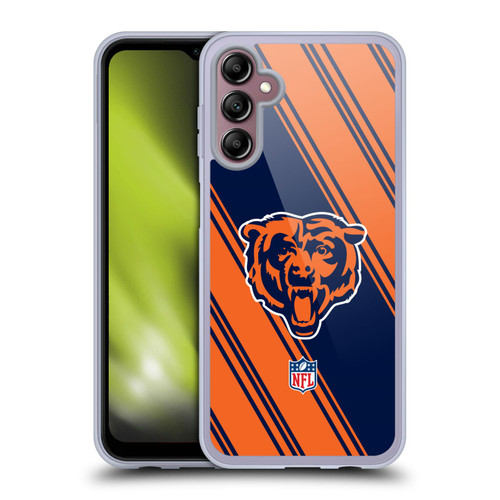 NFL Chicago Bears Artwork Stripes Soft Gel Case for Samsung Galaxy A14 5G