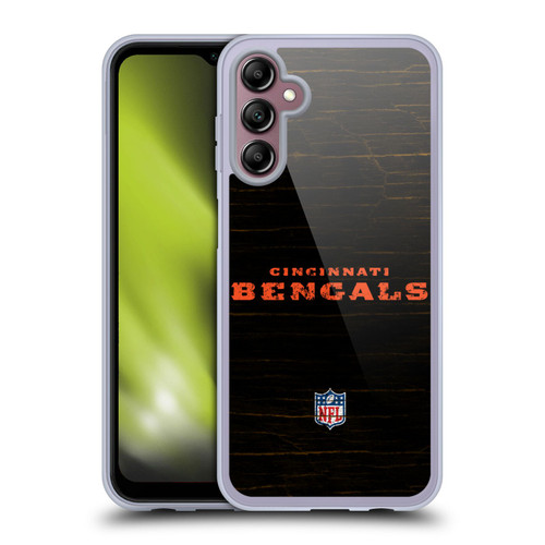 NFL Cincinnati Bengals Logo Distressed Look Soft Gel Case for Samsung Galaxy A14 5G NFL Cincinnati Bengals Logo Distressed Look Soft Gel Case for Samsung Galaxy A14 5G
