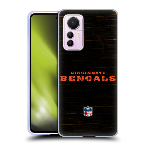 NFL Cincinnati Bengals Logo Distressed Look Soft Gel Case for Xiaomi 12 Lite